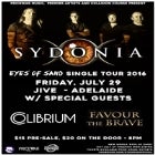 Sydonia 'Eyes Of Sand' Single Tour