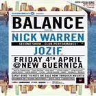 DARKBEAT pres: BALANCE w/ NICK WARREN [SECOND SHOW / CLUB PERFORMANACE] & jozif (UK) @ New Guernica, Fri 4th April