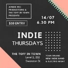 INDIE THURSDAYS with DANDECAT, TOUGH UNCLE, JUNIOR UNDER THE MOON and ARTIST PROOF
