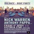 Darkbeat Pres: BALANCE BOAT PARTY w/ NICK WARREN (UK) & ANTHONY PAPPA (AUS), On The VICTORIA STAR Cruise Ship, Fri April 4th