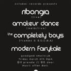 October Records Party w/ Ribongia, Amateur Dance, The Completely Boys, and Modern Fairytales