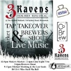 3 Ravens Tap Take Over, market, live music & DJs (free entry)