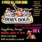 The Horn Dogs with Special Guest Vocalist The Sensational Zoe K