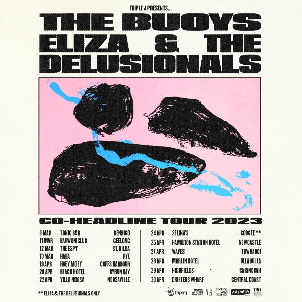 Poster artwork for Eliza & The Delusionals AU tour