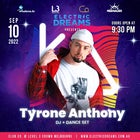 Electric Dreams - Tyrone Anthony: DJ/Dance Set - 10 Sep 2022 @ Co Nightclub Crown Level 3