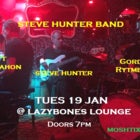 Steve Hunter Band - Tues 19 Jan