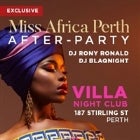 Miss Africa Perth 2018 - Official After Party