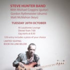 Steve Hunter Band - Tues 20 Oct